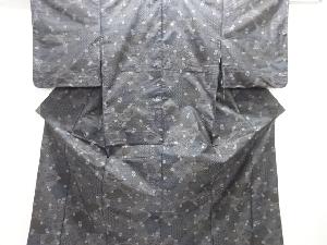 花古典柄織り出し本場泥大島紬着物